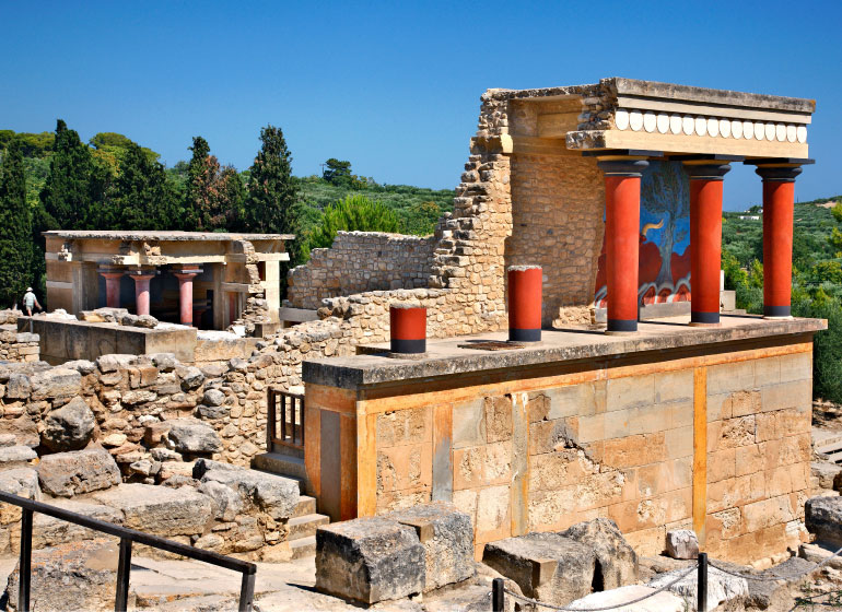 Knossos ruiny