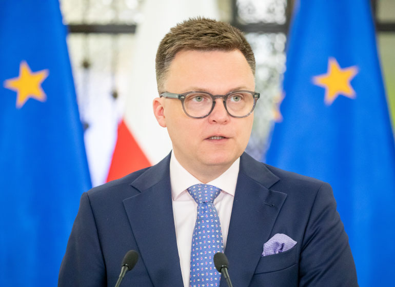 Marszałek sejmu Szymon Hołownia