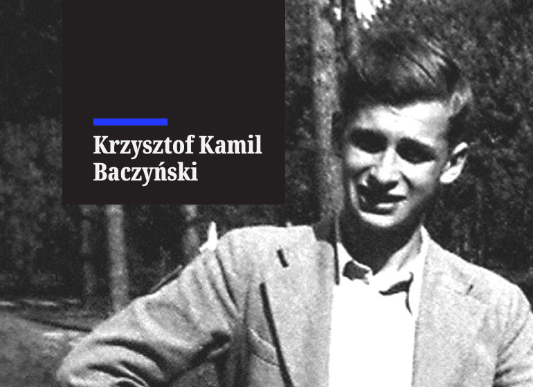 Krzysztof Kamil Baczyński, połowa lat 30. Fot. z archiwum Marty Wyki