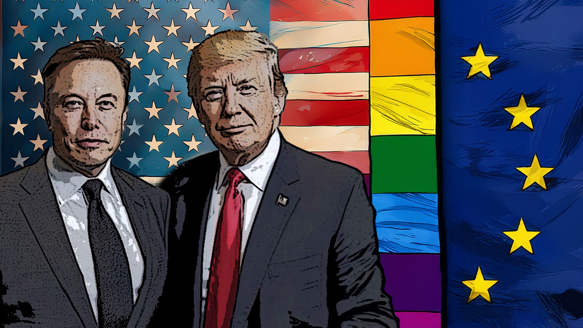 Trump, Musk i flaga unii oraz LGBT